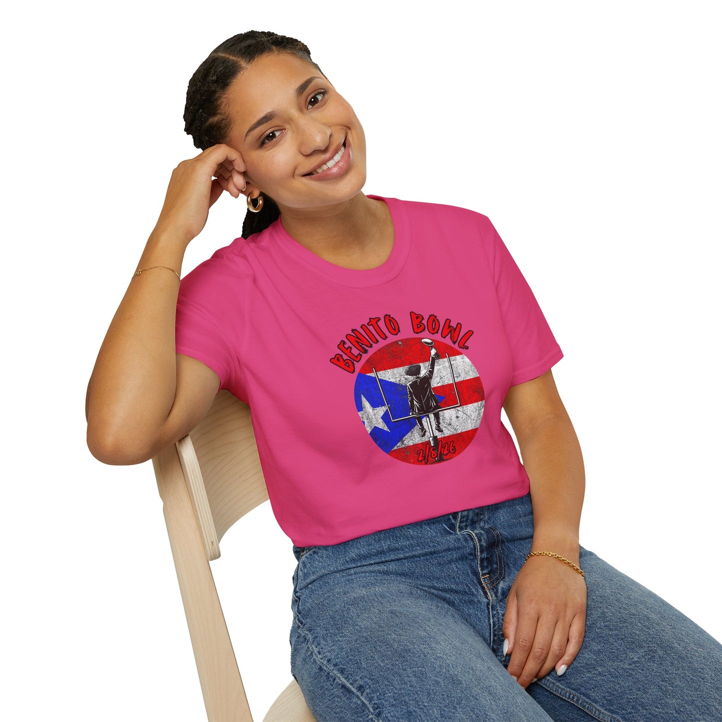 Benito Bowl 2/8/26 T-Shirt – Puerto Rico Heritage Tee, Boricua Pride Football Fan Shirt