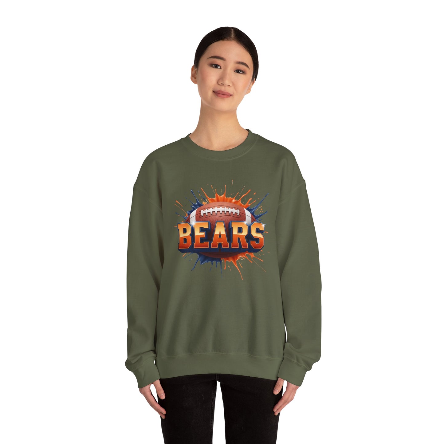 Chicago Football Sweatshirt, Chicago Team Sweatshirt, Football Gift for Chicago Fans, Game Day Sports Fan Football Apparel