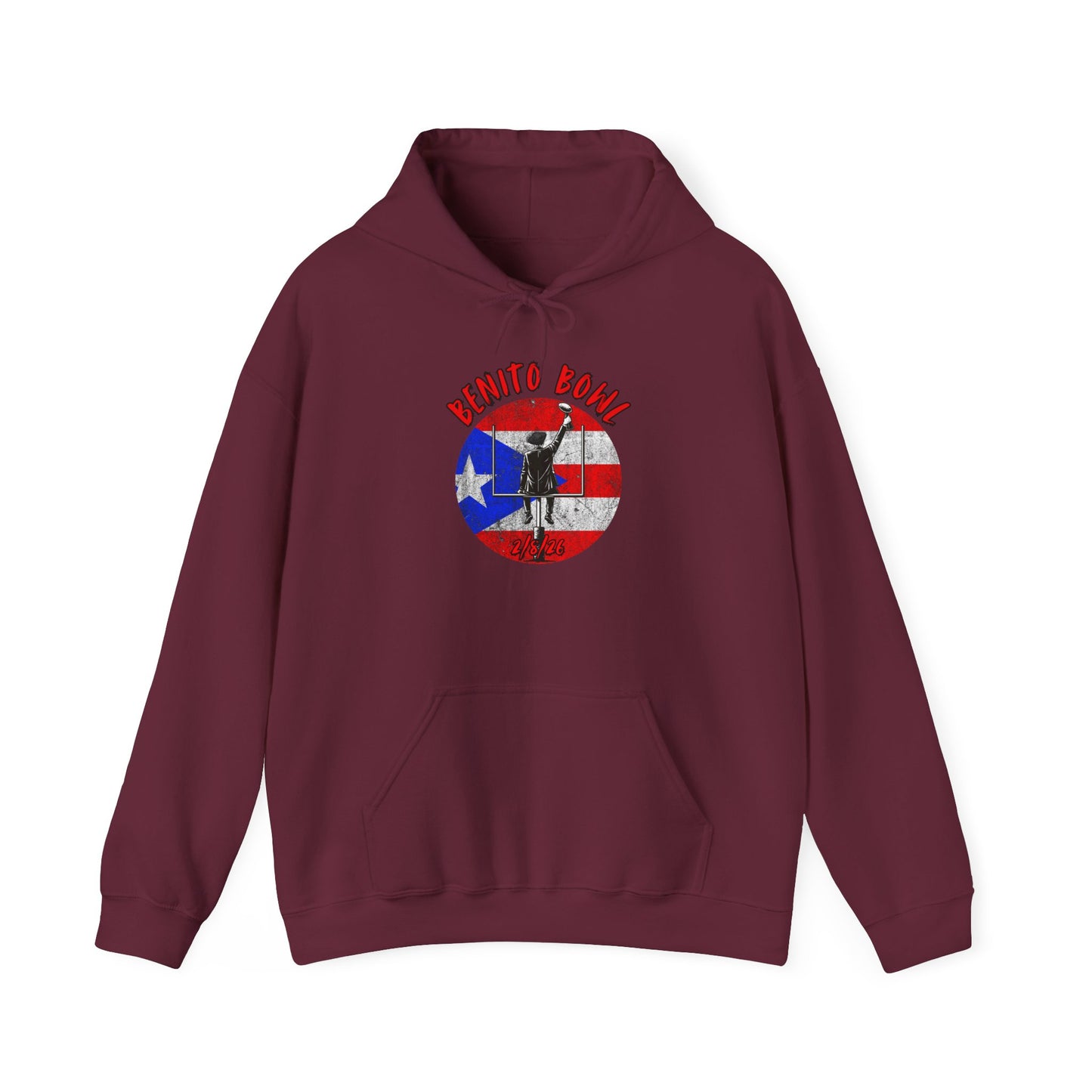 Benito Bowl 2/8/26 Puerto Rico Heritage Hoodie, Boricua Pride Football Fan gift