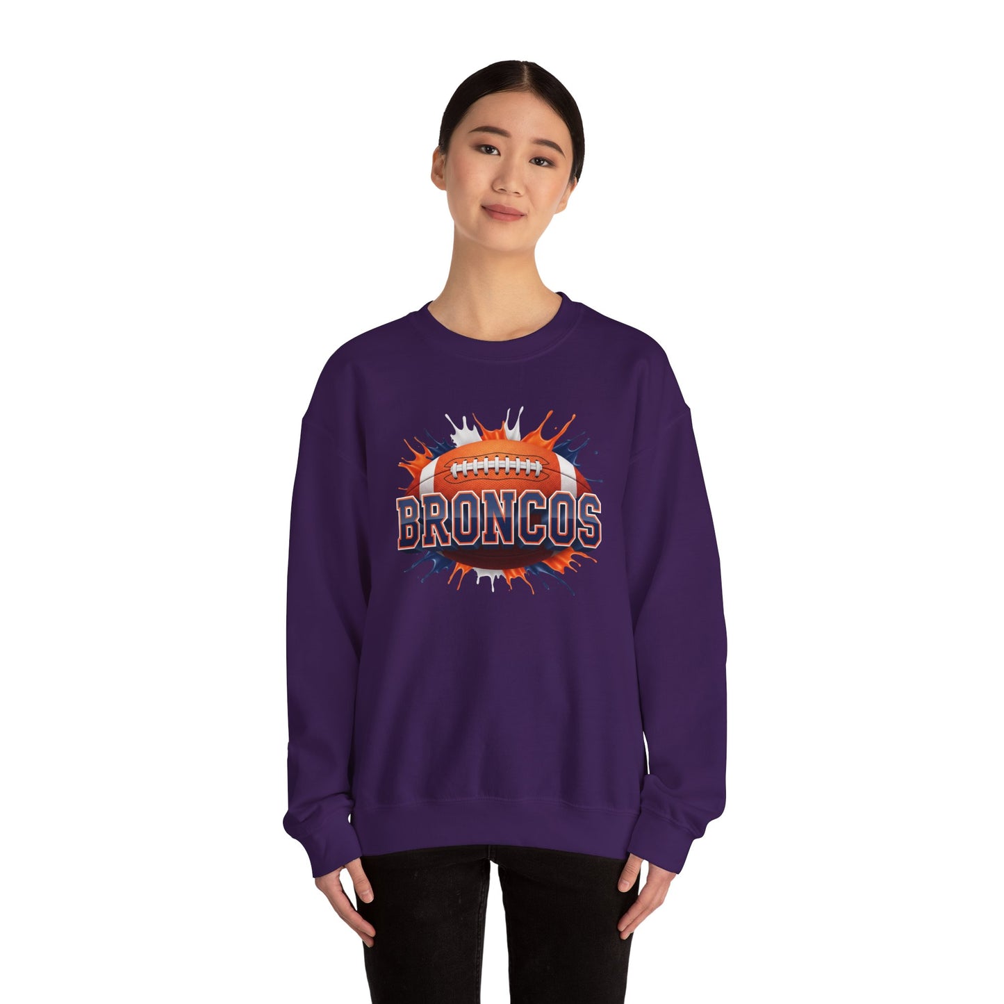 Denver Football Sweatshirt, Denver Team Sweatshirt, Football Gift for Denver Fans, Game Day Sports Fan Football Apparel