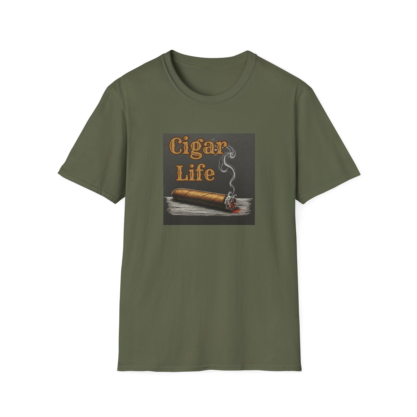 Cigar Life Unisex T-Shirt, BBQ Pool Party Shirt, Fathers Day Gift, Relaxation Leisure, Cigar lover Gift, Grandpa Gift