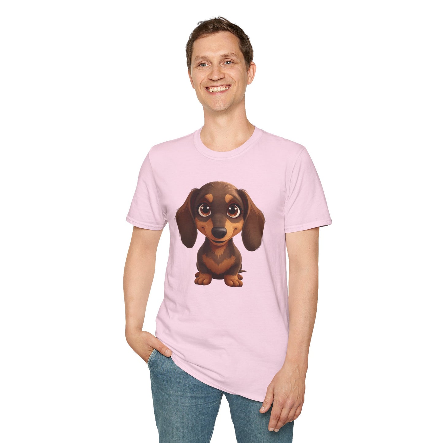 Dachshund Dog Portrait Shirt – Wiener Dog Lover Gift, Cute Dog Mom Tee, Dog Dad Shirt, Pet Breed Apparel