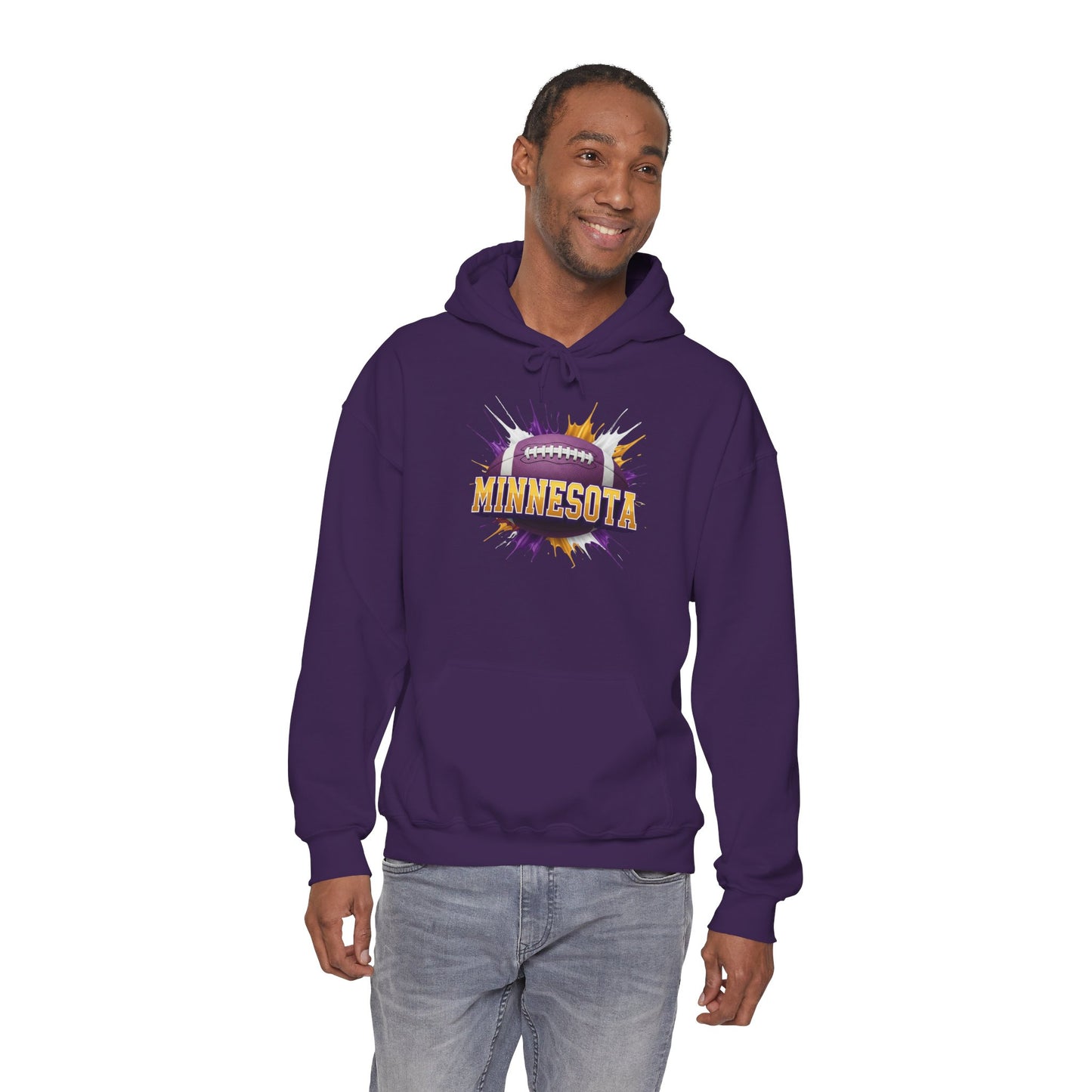Minnesota Football Hoodie, Minnesota Team Hoodie, Football Gift for Minnesota Fans, Game Day Sports Fan Apparel, Football Fan Gift
