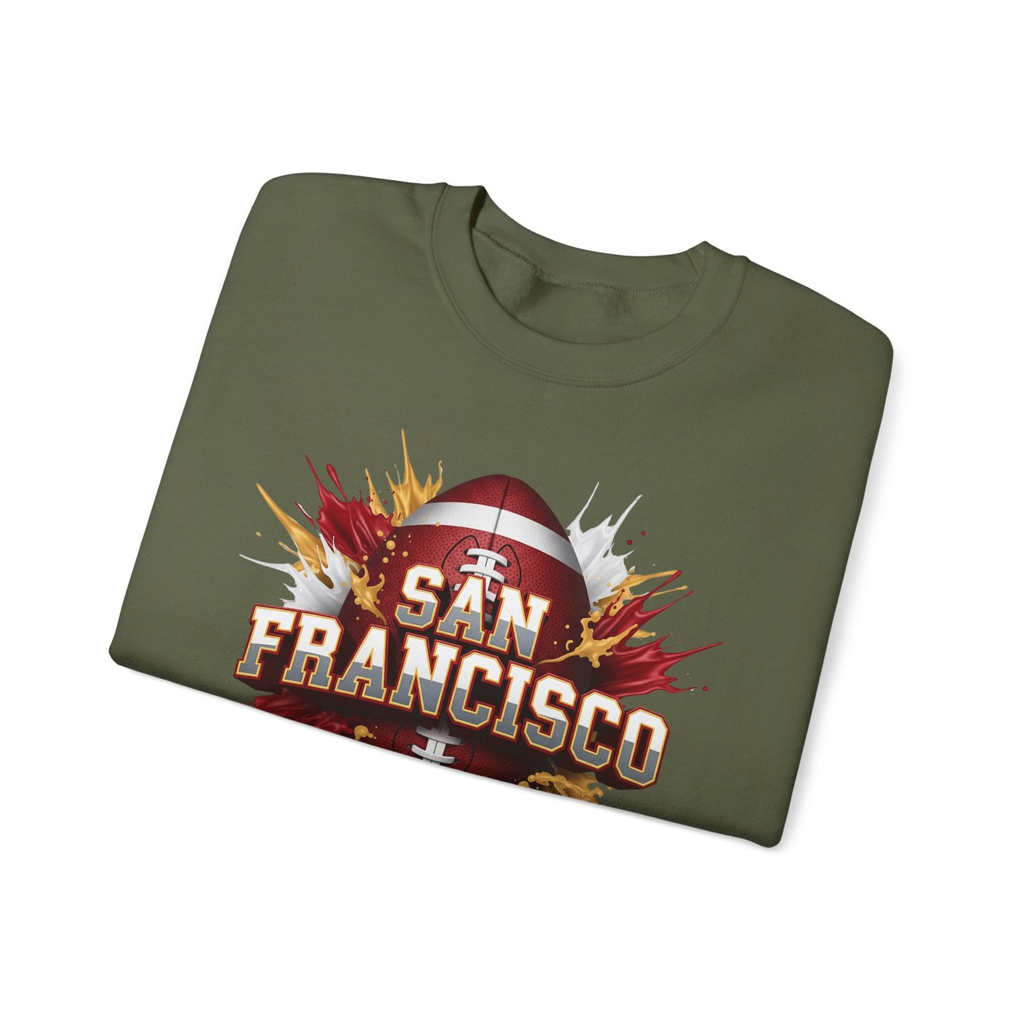 San Francisco Football Sweatshirt, San Francisco Team Sweatshirt, Football Gift for San Fran Fans, Game Day Fan Apparel, Football Fan Gift