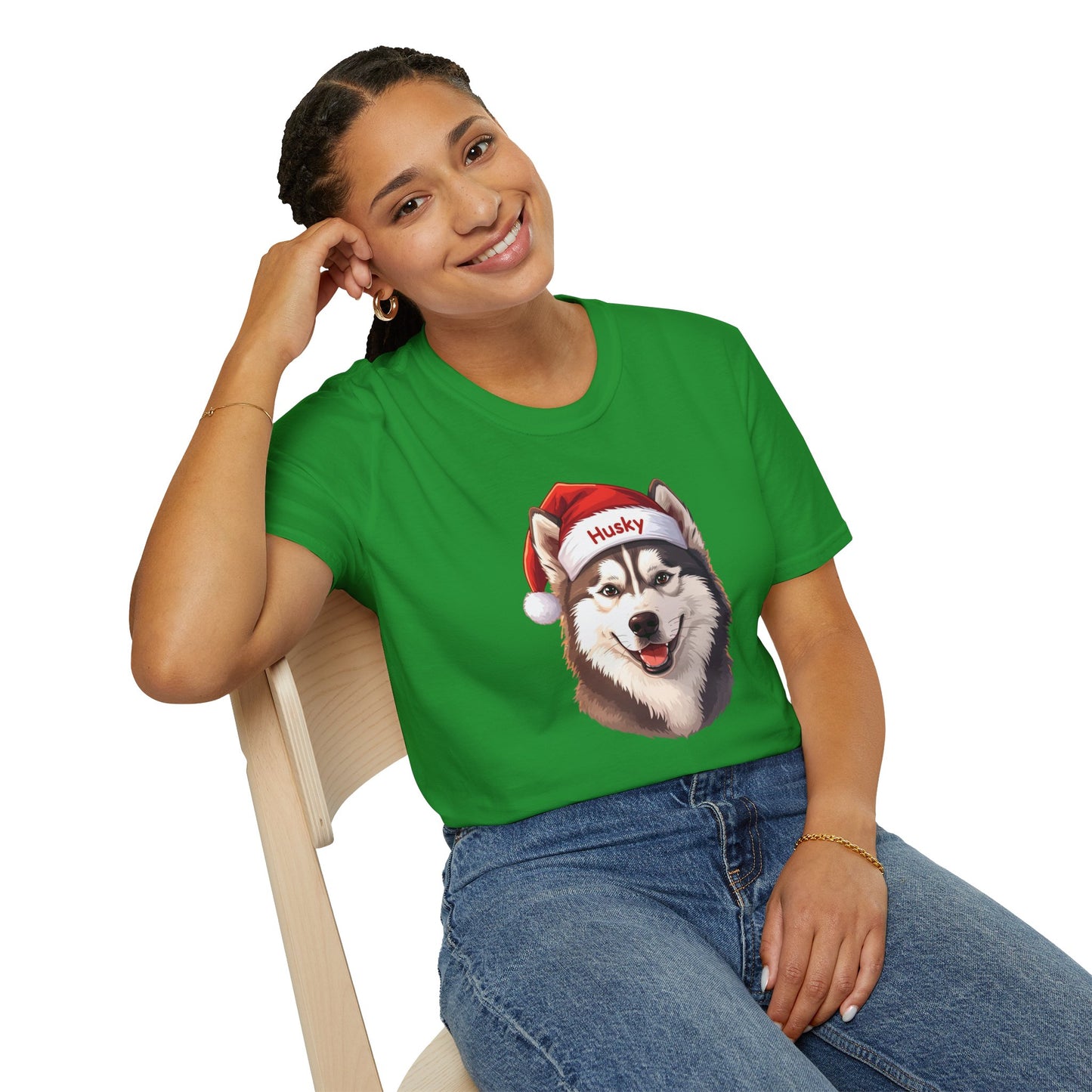 Siberian Husky Dog Portrait Shirt – Husky Dog Lover Gift, Cute Dog Mom Tee, Dog Dad Shirt, Pet Breed Apparel