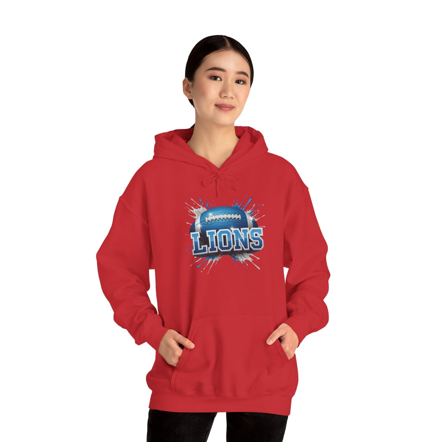 Detroit Football Hoodie, Detroit Team Hoodie, Football Gift for Detroit Fans, Game Day Sports Fan Apparel, Football Fan Gift