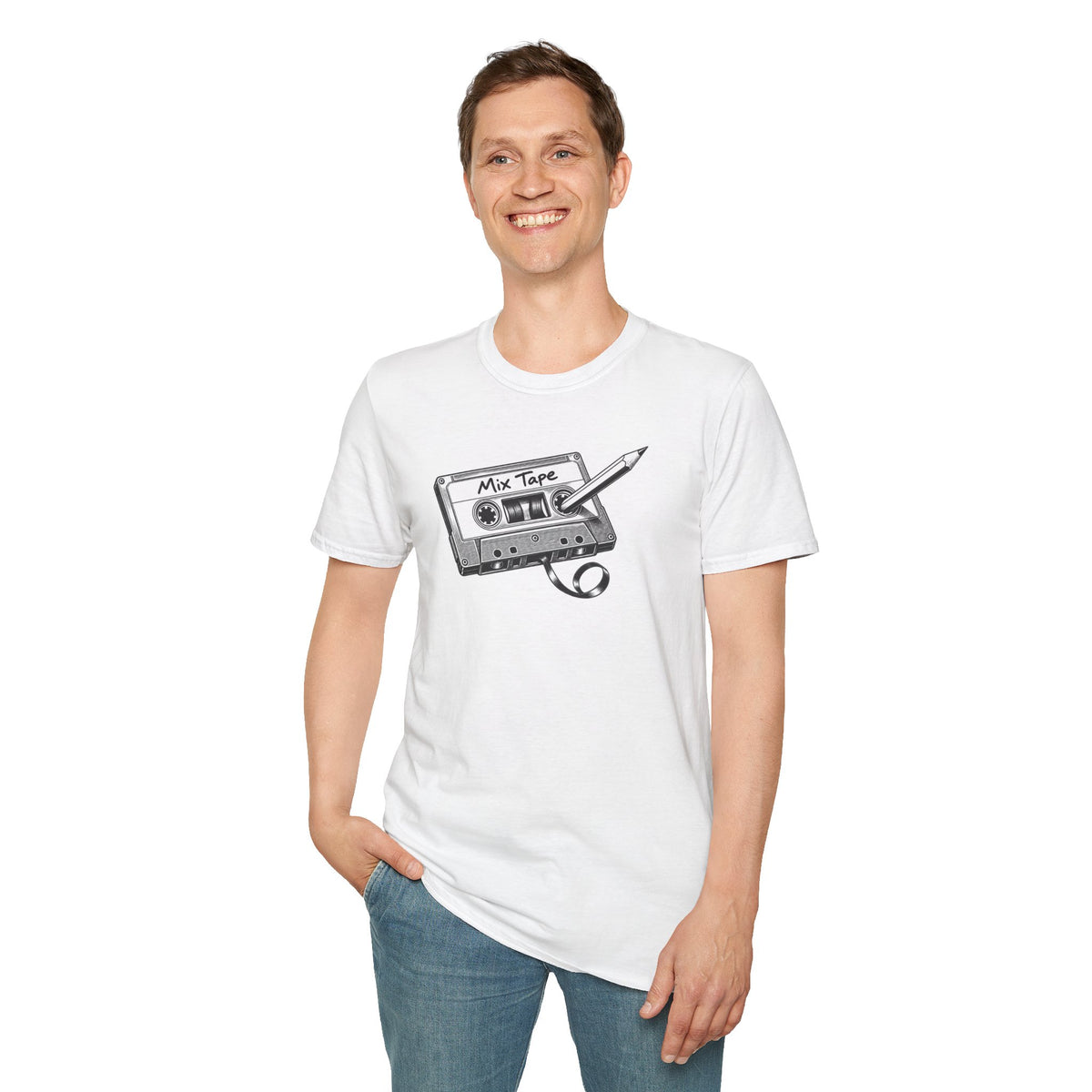 Retro Cassette Shirt, Vintage Music T-Shirt, Analog Audio Tee, Old School Music Lover Gift