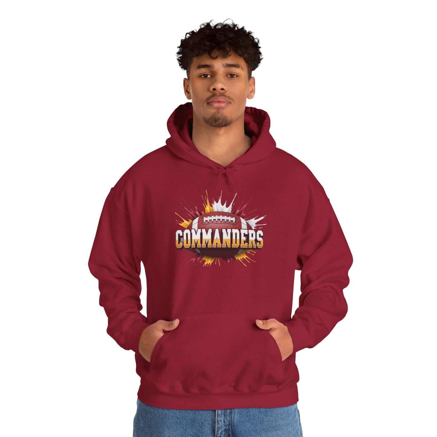 Washington Football Hoodie, Washington Team Hoodie, Football Gift for Washington Fans, Game Day Sports Fan Apparel Gift
