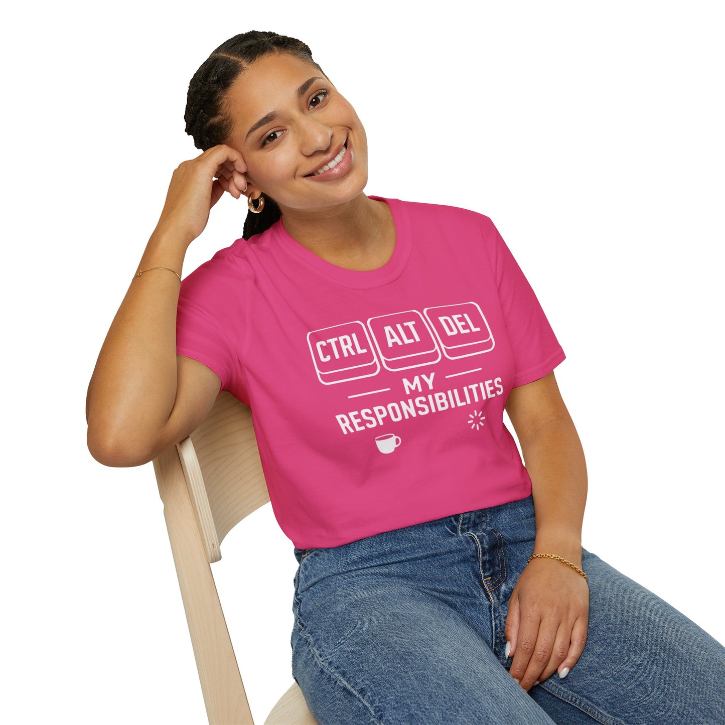 Funny Programmer Shirt, Ctrl Alt Del My Responsibilities Tee, Tech Humor Shirt, Geek Gift, Computer Nerd Unisex Tee