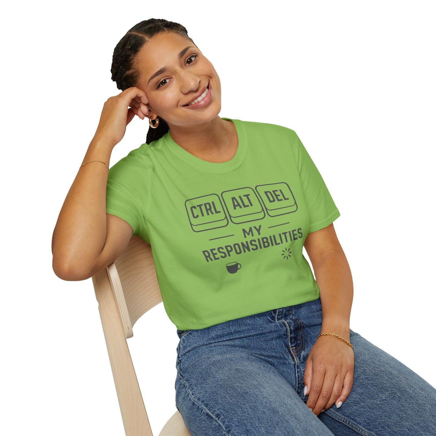 Funny Programmer Shirt, Ctrl Alt Del My Responsibilities Tee, Tech Humor Shirt, Geek Gift, Computer Nerd Unisex Tee