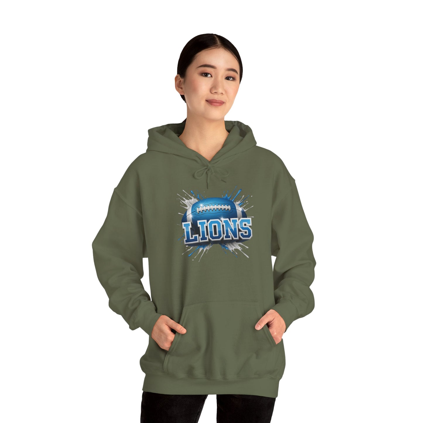 Detroit Football Hoodie, Detroit Team Hoodie, Football Gift for Detroit Fans, Game Day Sports Fan Apparel, Football Fan Gift