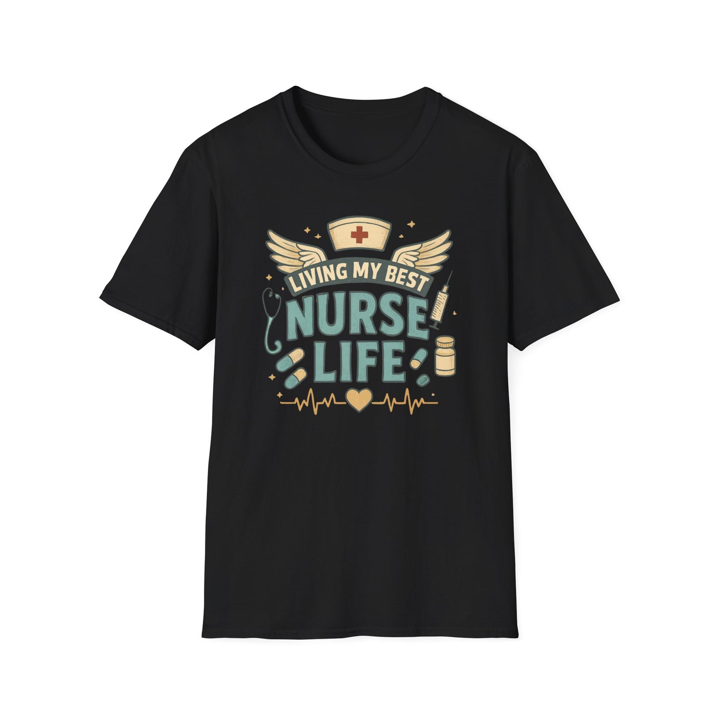 Living My Best Nurse Life Shirt – Cute Nurse Shirt for Women – RN Nurse Life Tee – Nurse Appreciation Gift, Medical Worker Shirt
