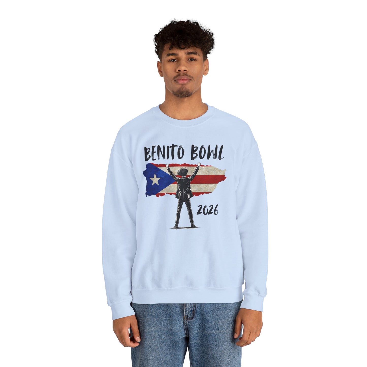 Benito Bowl 2026 PR Flag Sweatshirt, Benito Bowl, Football Fan Gift, Puerto Rico Boricua Heritage Culture Pride sweatshirt