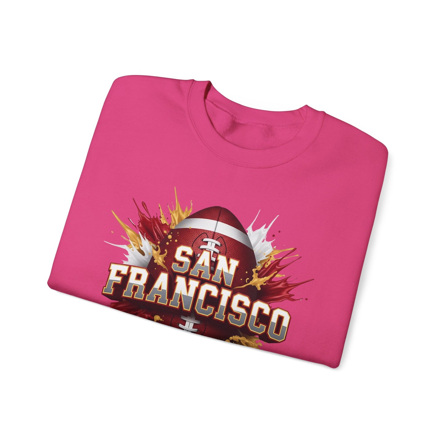 San Francisco Football Sweatshirt, San Francisco Team Sweatshirt, Football Gift for San Fran Fans, Game Day Fan Apparel, Football Fan Gift