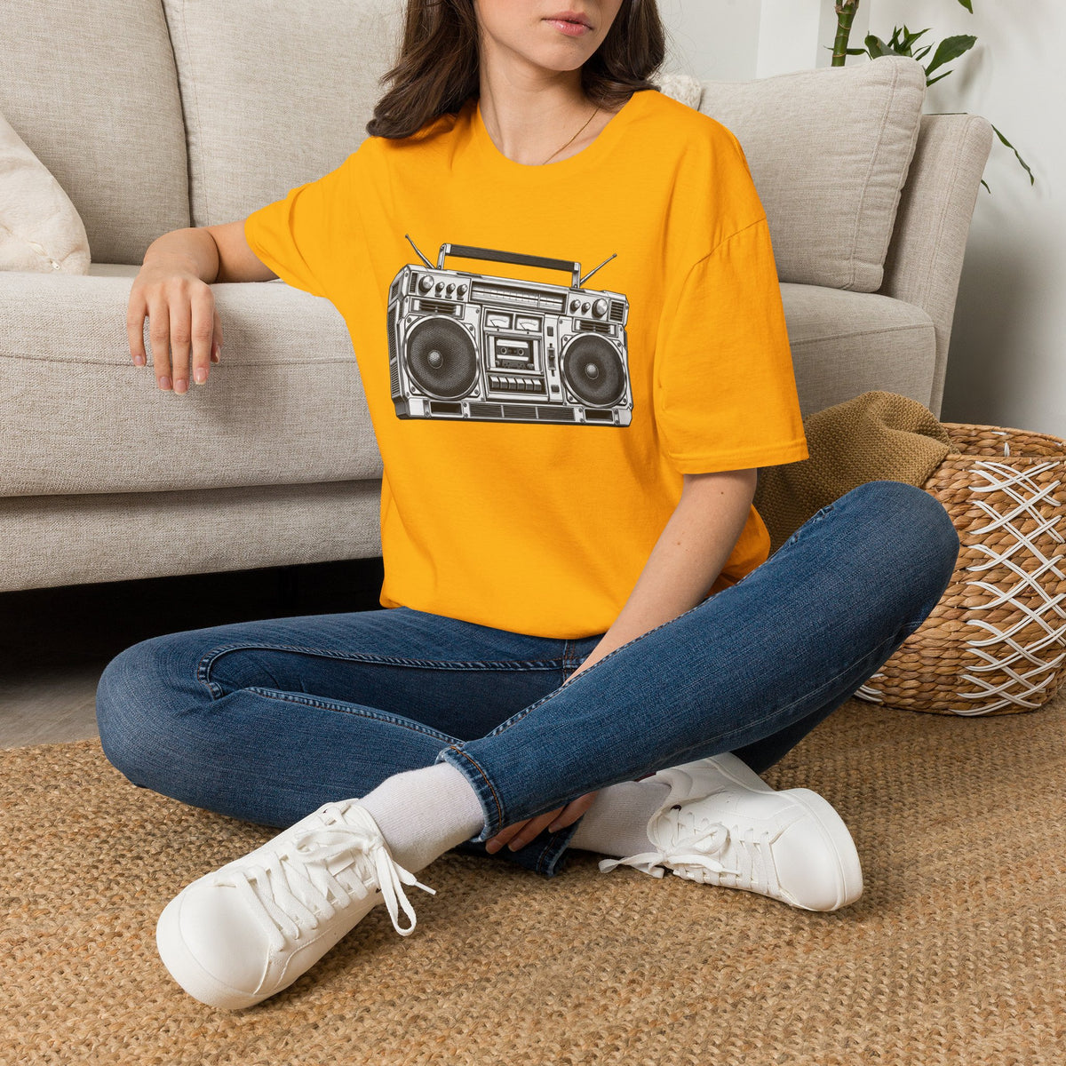 Boombox T-Shirt, Retro Music Shirt, Vintage Cassette Radio Tee, 80s 90s Nostalgia, Music Lover Gift