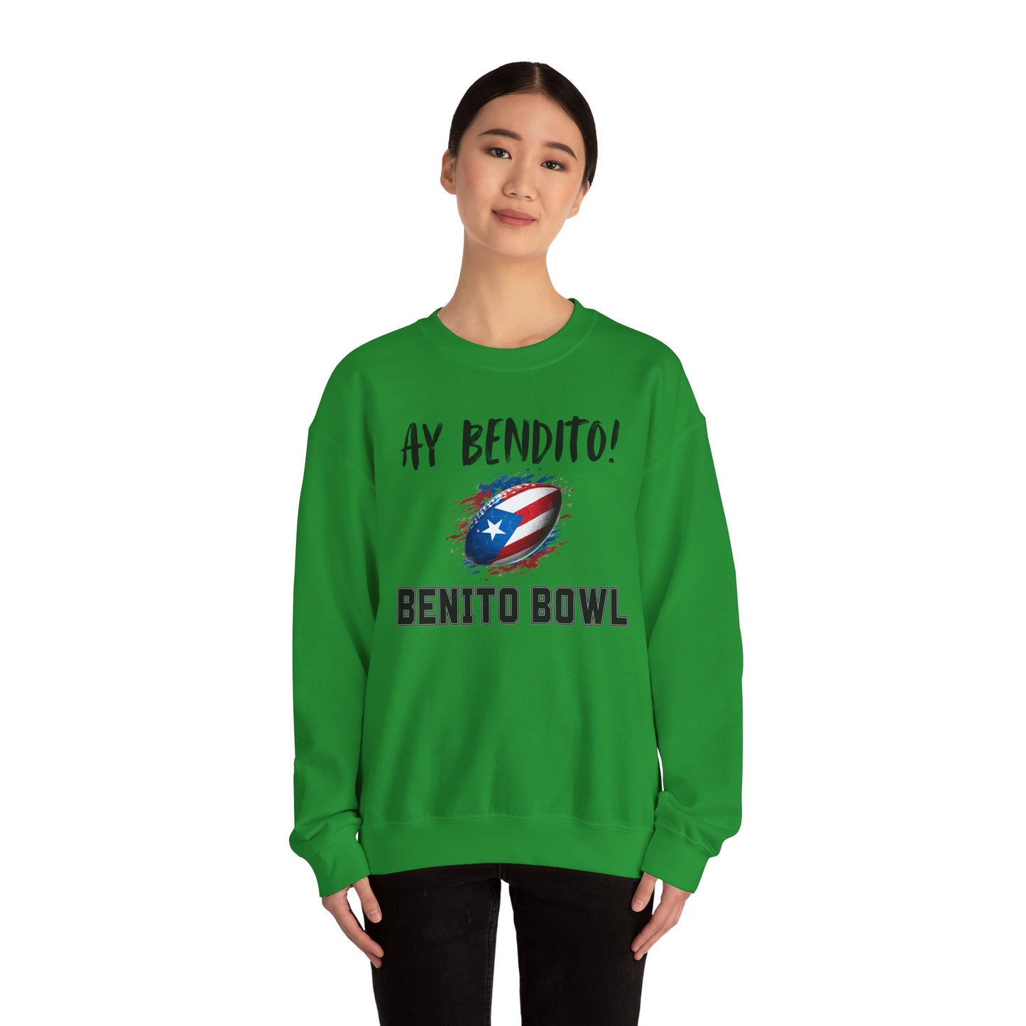 Ay Bendito! Benito Bowl Sweatshirt, Halftime Benito Shirt, Football Fan Gift, Benito Sweatshirt, Puerto Rico Heritage Boriqua Pride Gift