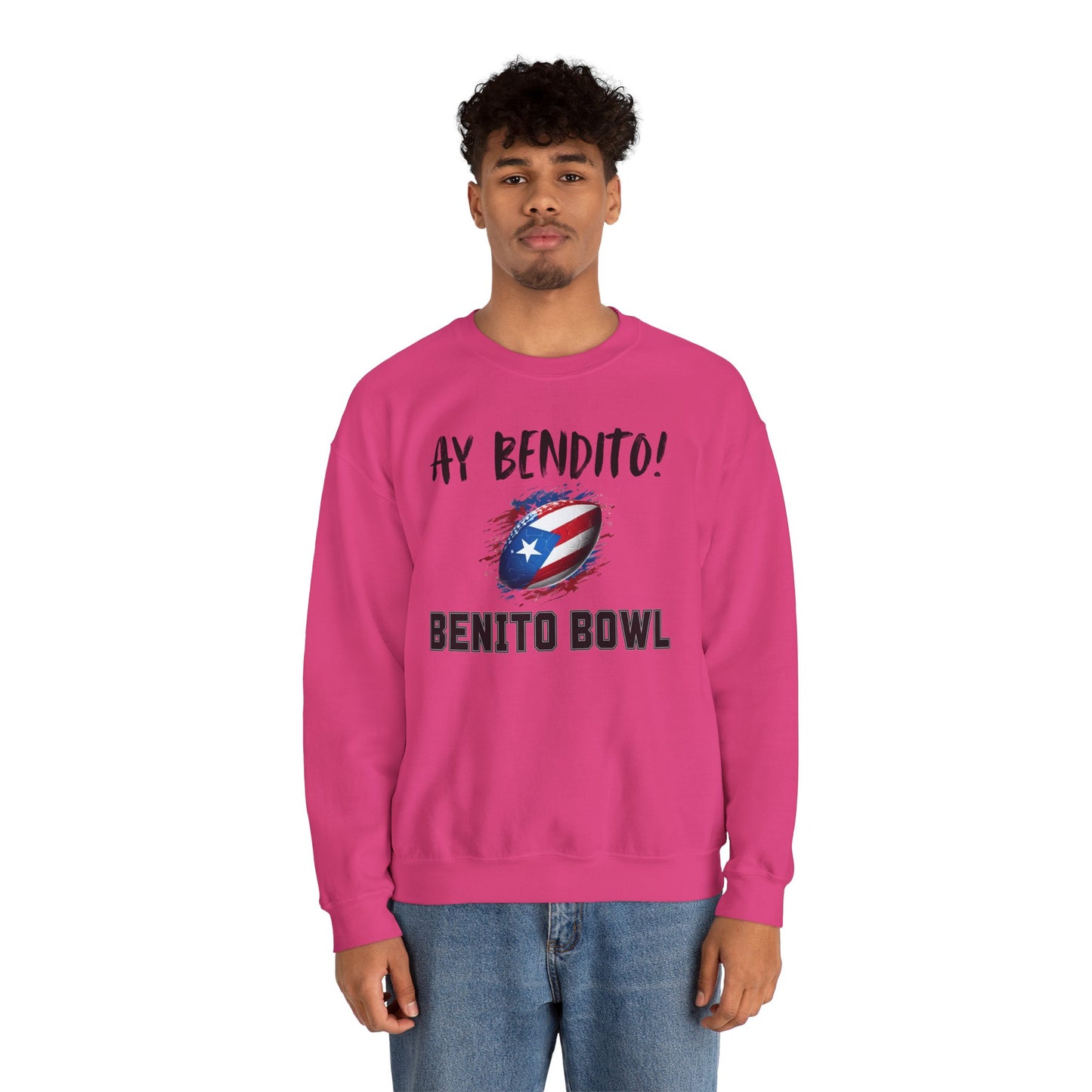 Ay Bendito! Benito Bowl Sweatshirt, Halftime Benito Shirt, Football Fan Gift, Benito Sweatshirt, Puerto Rico Heritage Boriqua Pride Gift