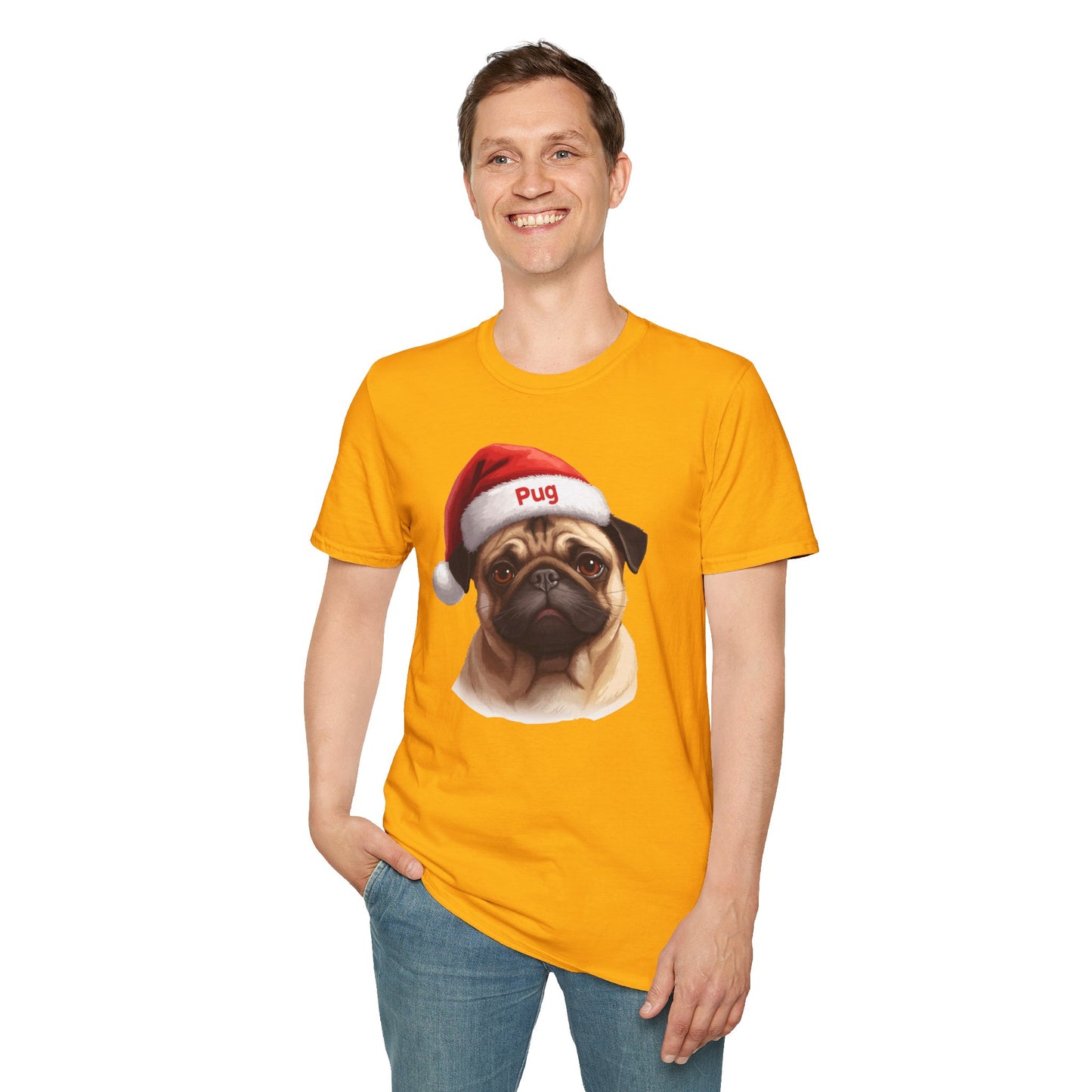 Pug Dog Portrait Shirt – Pug Dog Lover Gift, Cute Dog Mom Tee, Dog Dad Shirt, Pet Breed Apparel