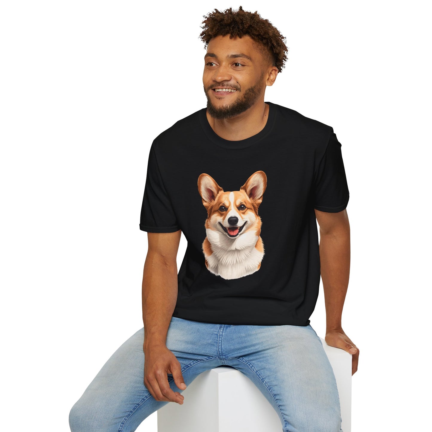 Corgi Dog Portrait Shirt – Corgi Dog Lover Gift, Cute Dog Mom Tee, Dog Dad Shirt, Pet Breed Apparel