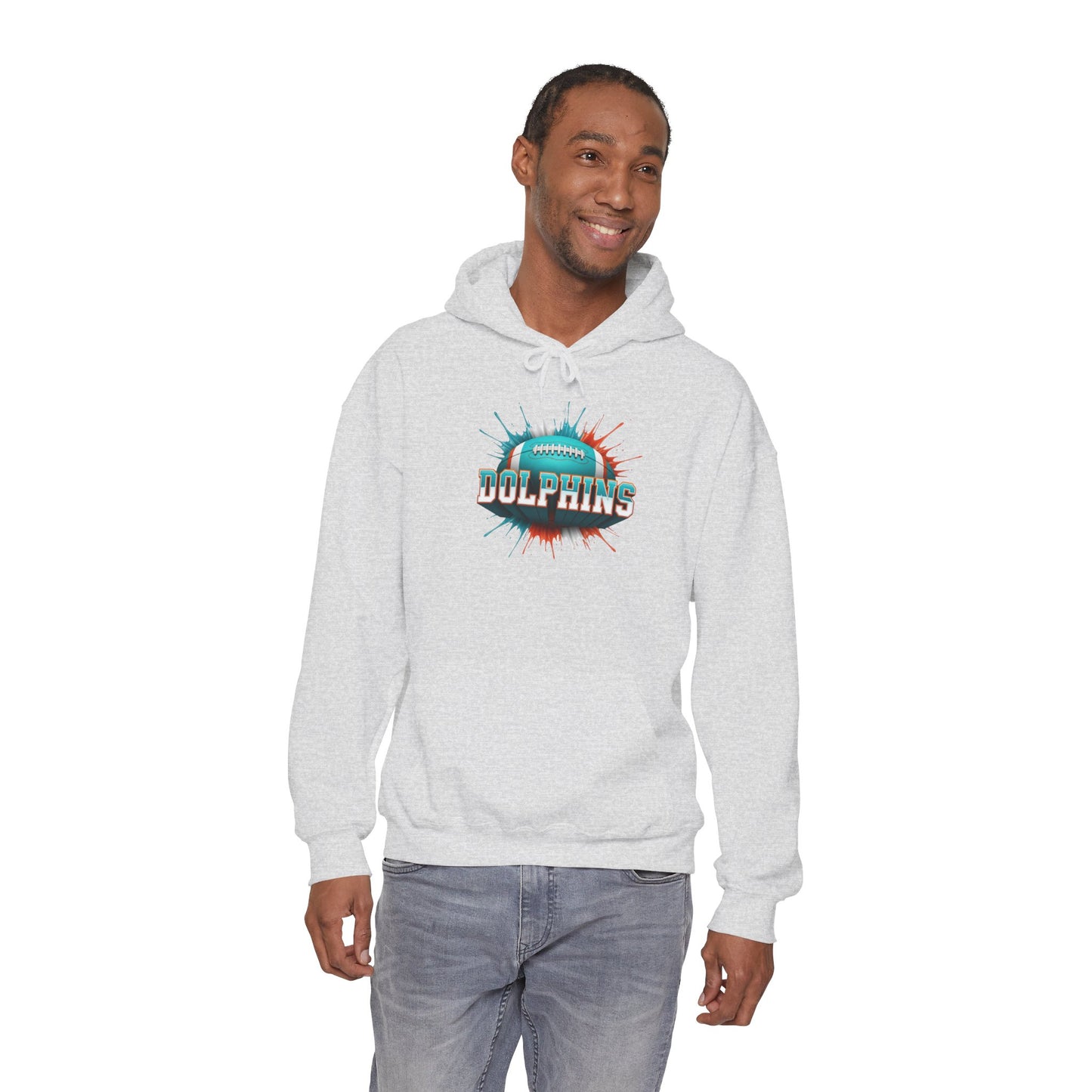 Miami Football Hoodie, Miami Team Hoodie, Football Gift for Miami Fans, Game Day Sports Fan Apparel, Football Fan Gift