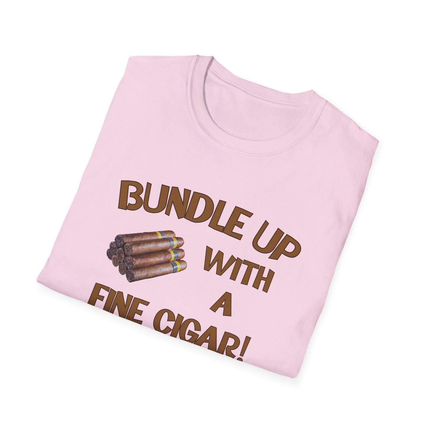 Bundle Up With A Fine Cigar Unisex T-Shirt, BBQ Pool Party Shirt, Relaxation Leisure, Cigar lover Gift, Cigar Aficionado, Dad Gift