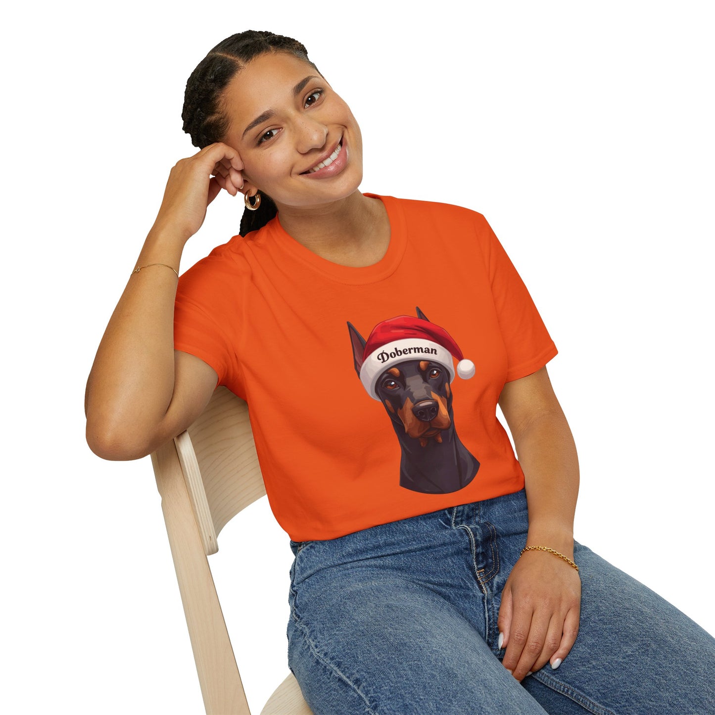 Doberman Dog Portrait Shirt – Doberman Dog Lover Gift, Cute Dog Mom Tee, Dog Dad Shirt, Pet Breed Apparel