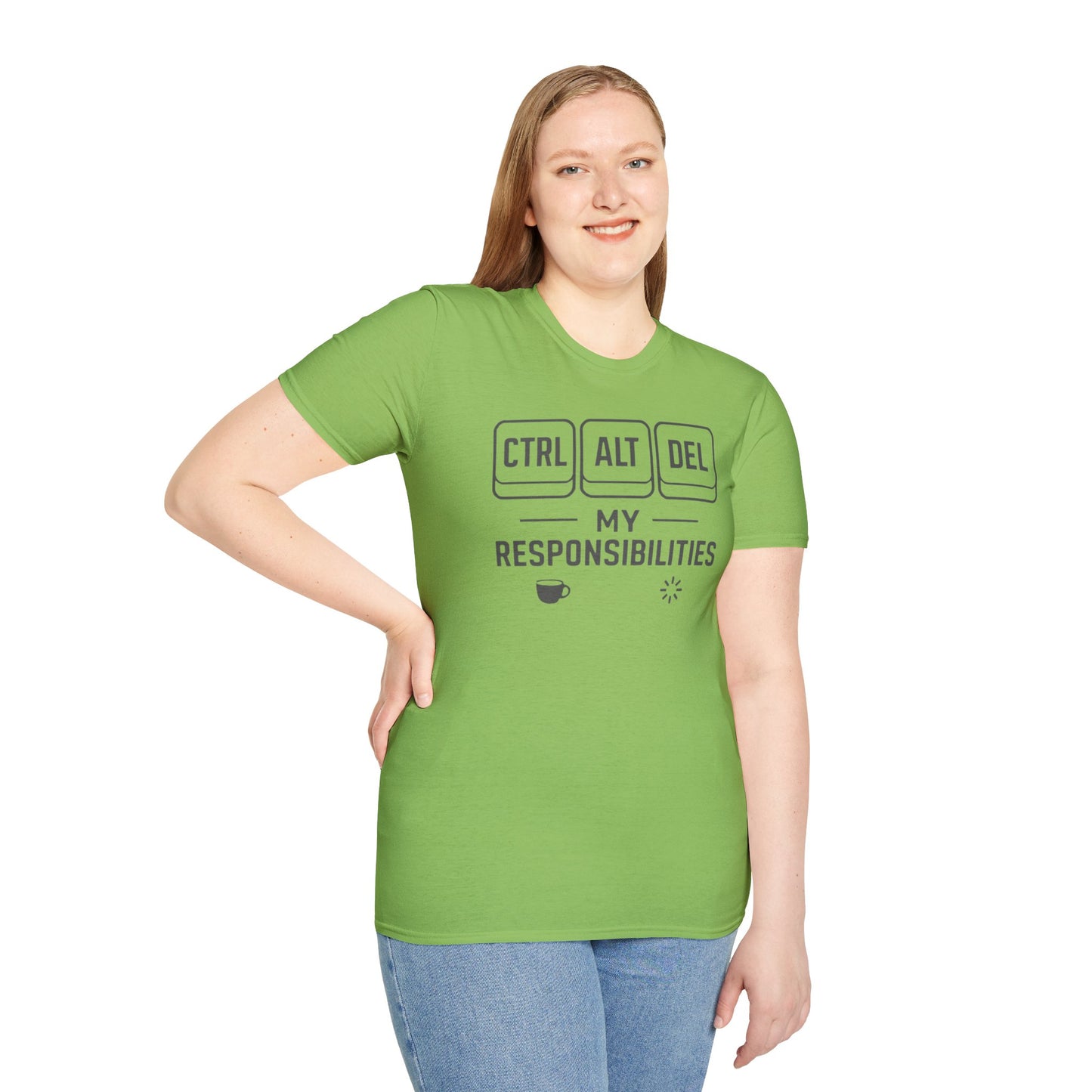 Funny Programmer Shirt, Ctrl Alt Del My Responsibilities Tee, Tech Humor Shirt, Geek Gift, Computer Nerd Unisex Tee