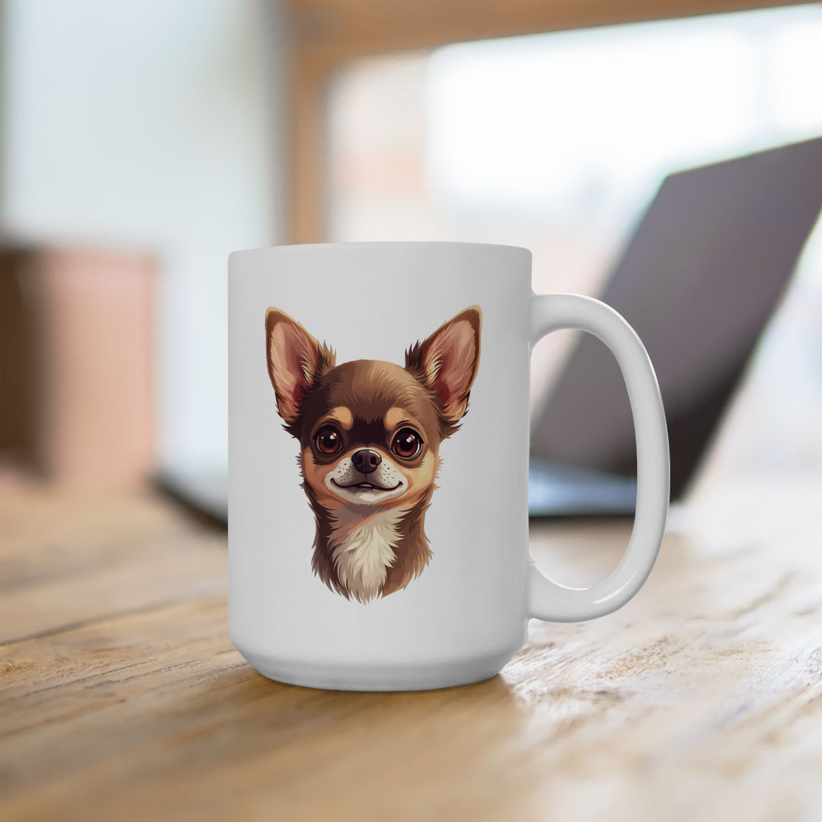 Chihuahua Coffee Mug, Cute Small Dog Mug, Dog Lover Mug, Pet Parent Gift, Chihuahua Mom Dad Cup 11oz or 15oz, Dog Lover Gift