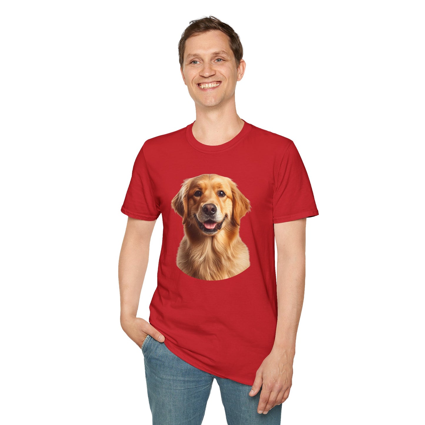 Golden Retriever Dog Portrait Shirt – Lab Dog Lover Gift, Cute Dog Mom Tee, Dog Dad Shirt, Pet Breed Apparel