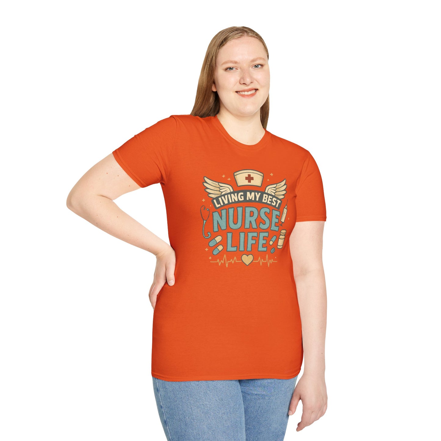 Living My Best Nurse Life Shirt – Cute Nurse Shirt for Women – RN Nurse Life Tee – Nurse Appreciation Gift, Medical Worker Shirt