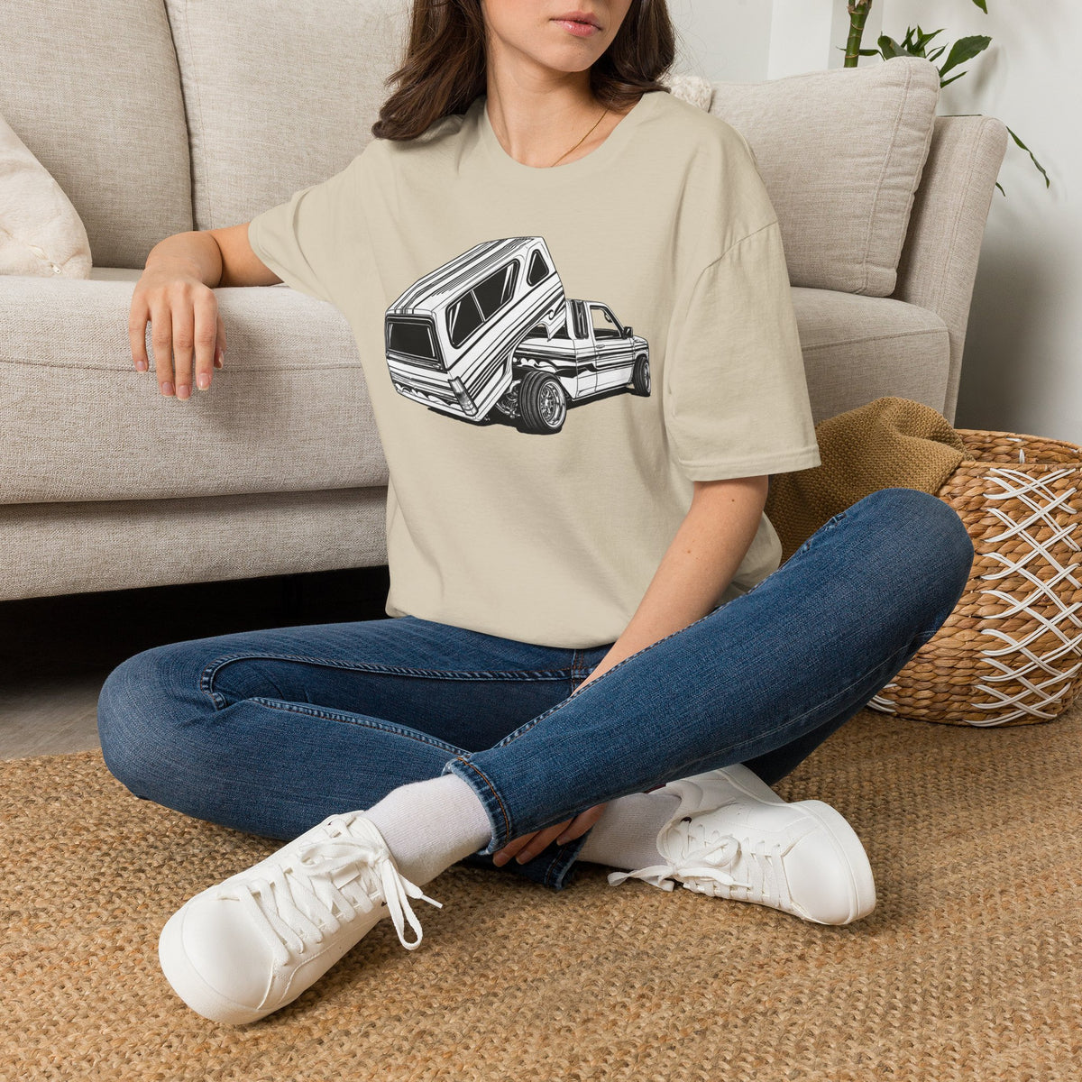 Mini Truck Lowrider Shirt, Lowrider Bed Dancer Truck T-Shirt, Custom Lowered Truck Tee, Car Enthusiast Gift