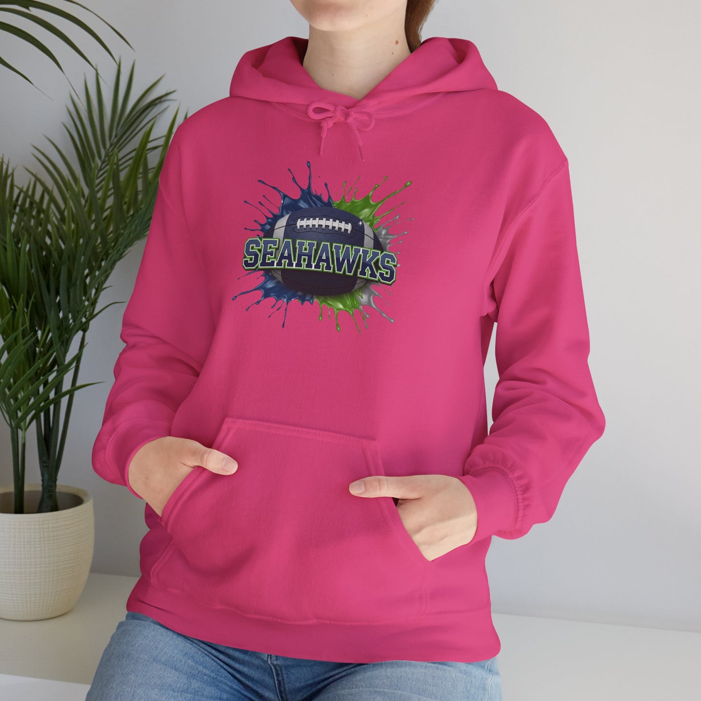 Seattle Football Hoodie, Seattle Team Hoodie, Football Gift for Seattle Fans, Game Day Sports Fan Apparel, Football Fan Gift