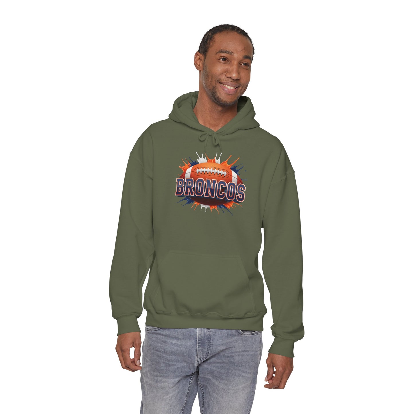 Denver Football Hoodie, Denver Team Hoodie, Football Gift for Denver Fans, Game Day Sports Fan Apparel, Football Fan Gift