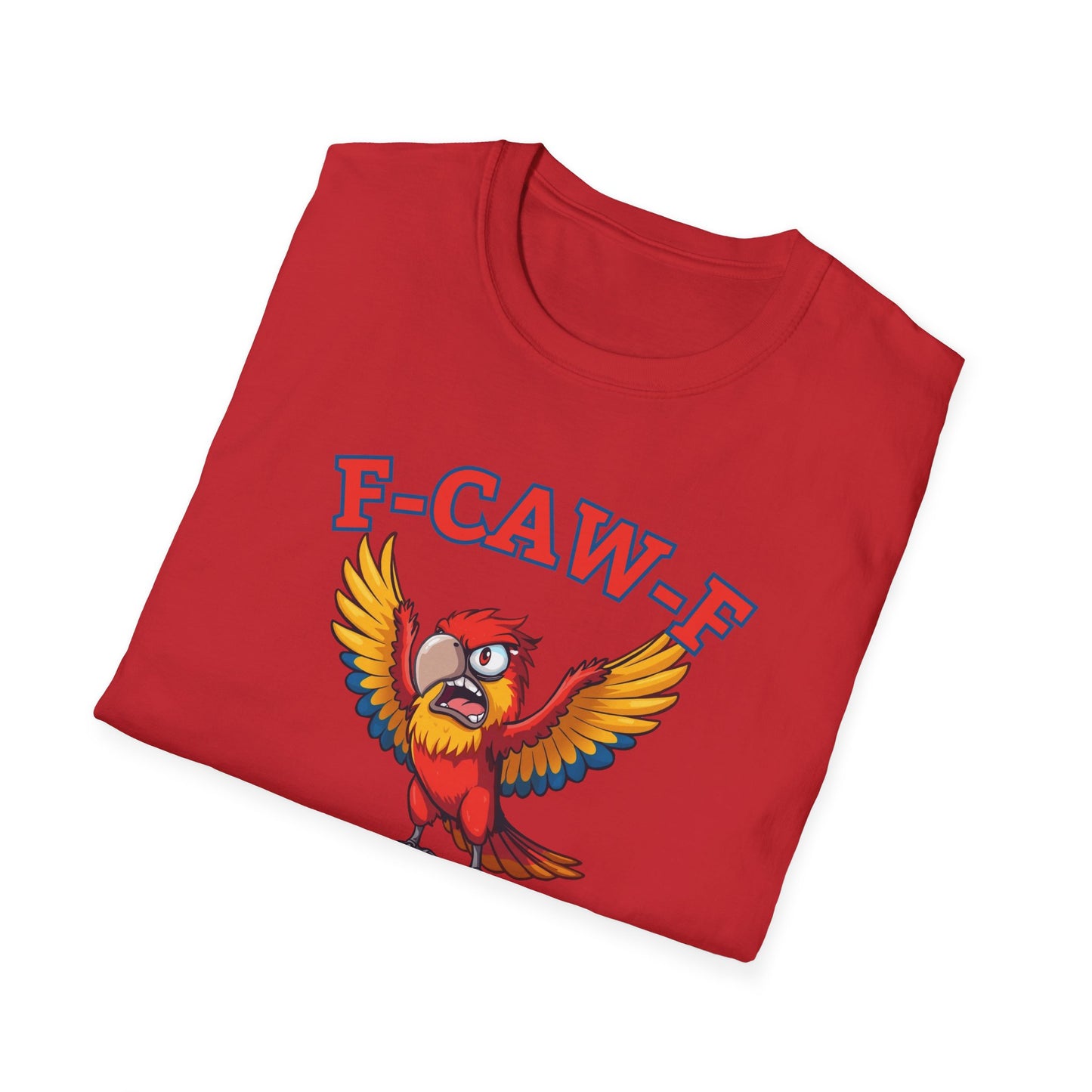 Funny F-CAW-F Macaw Parrot T-Shirt, Parrot Lover Shirt, Macaw Tee, Humorous Top, Macaw Parrot Apparel, Gift for him, Gift for her