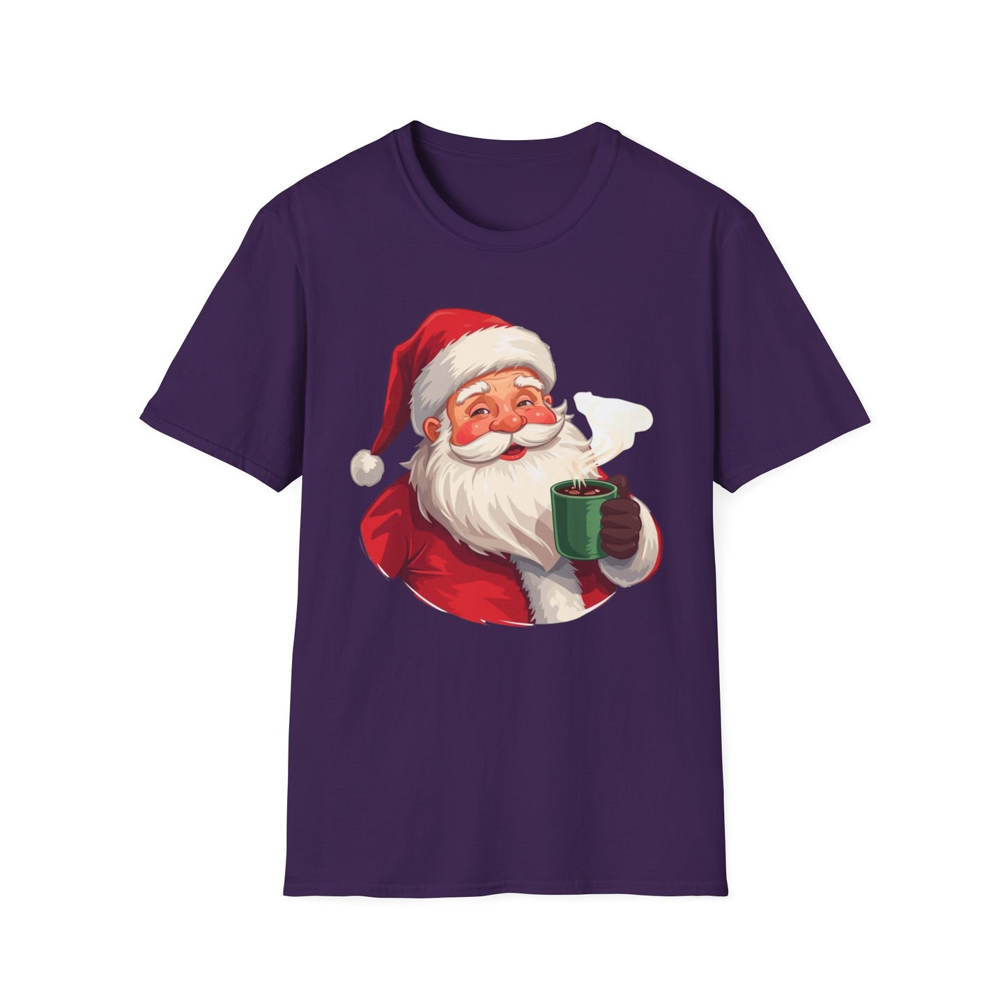 Santa enjoying Hot Chocolate Shirt, Family Christmas Shirts, Christmas T Shirt, Holiday Shirt, Cute Xmas Shirt for the family, Holiday Gift