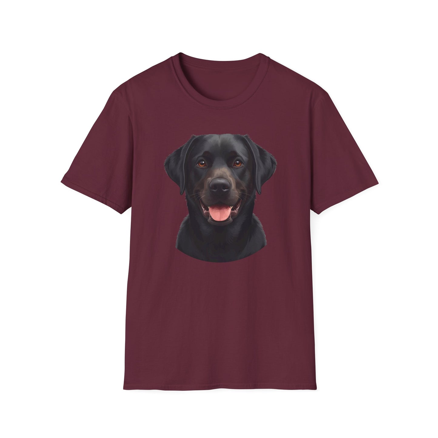 Labrador Retriever Dog Portrait Shirt – Black Lab Dog Lover Gift, Cute Dog Mom Tee, Dog Dad Shirt, Pet Breed Apparel