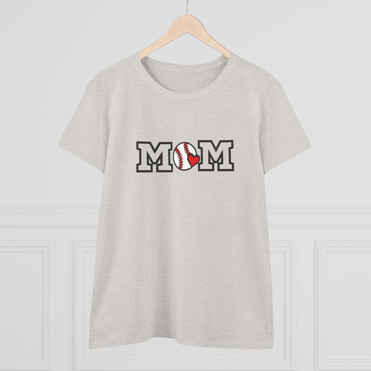 Baseball Mom Shirt, Sports Mom Gift, Cotton T-Shirt, Baseball Fan Apparel, Mother's Day Tee, Mom loves Baseball, Sports Mom
