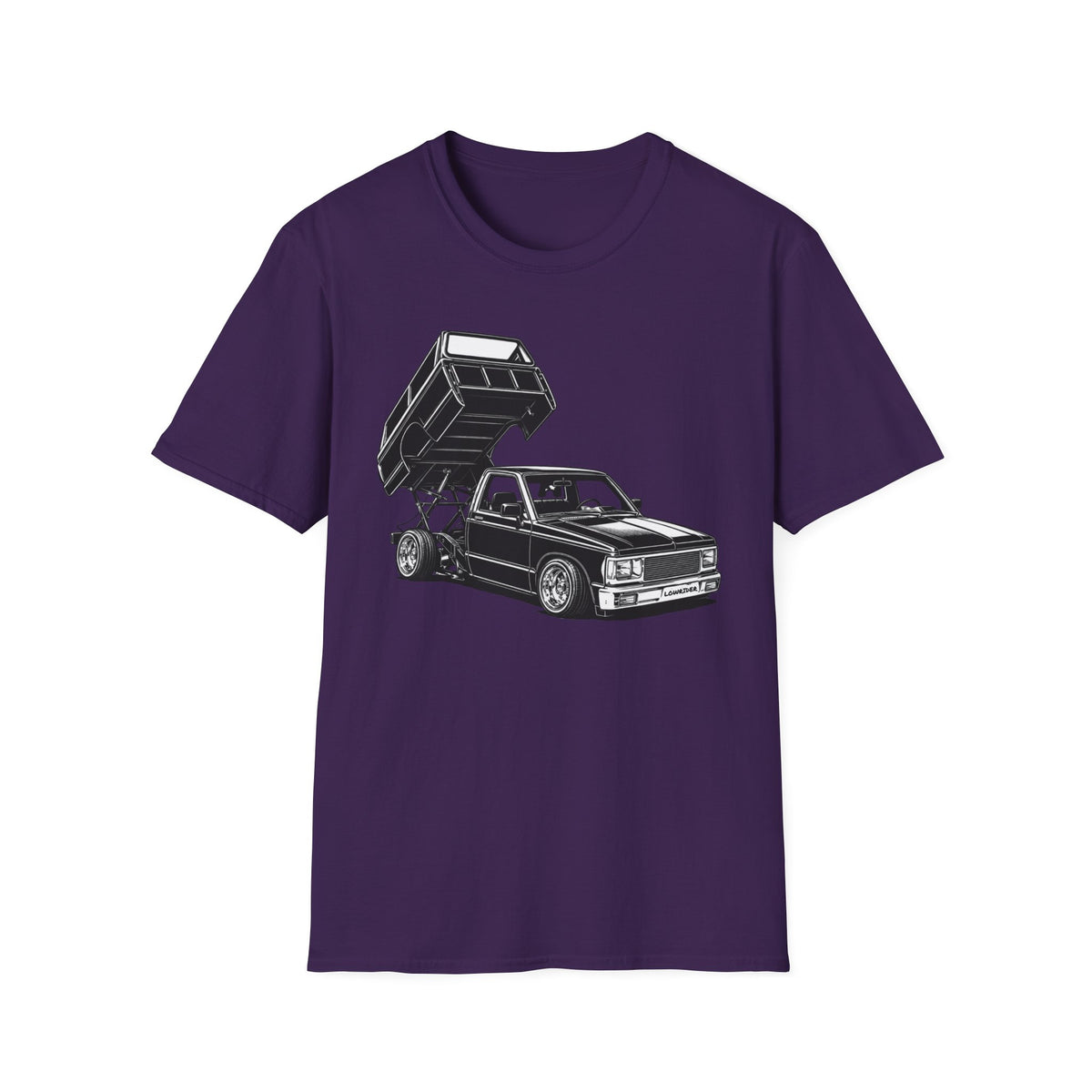 Lowrider Truck Shirt, Mini Truck T-Shirt, Custom Lowered Truck Tee, Car Enthusiast Gift, Mini Truck Bed Dancer, Garage Wear
