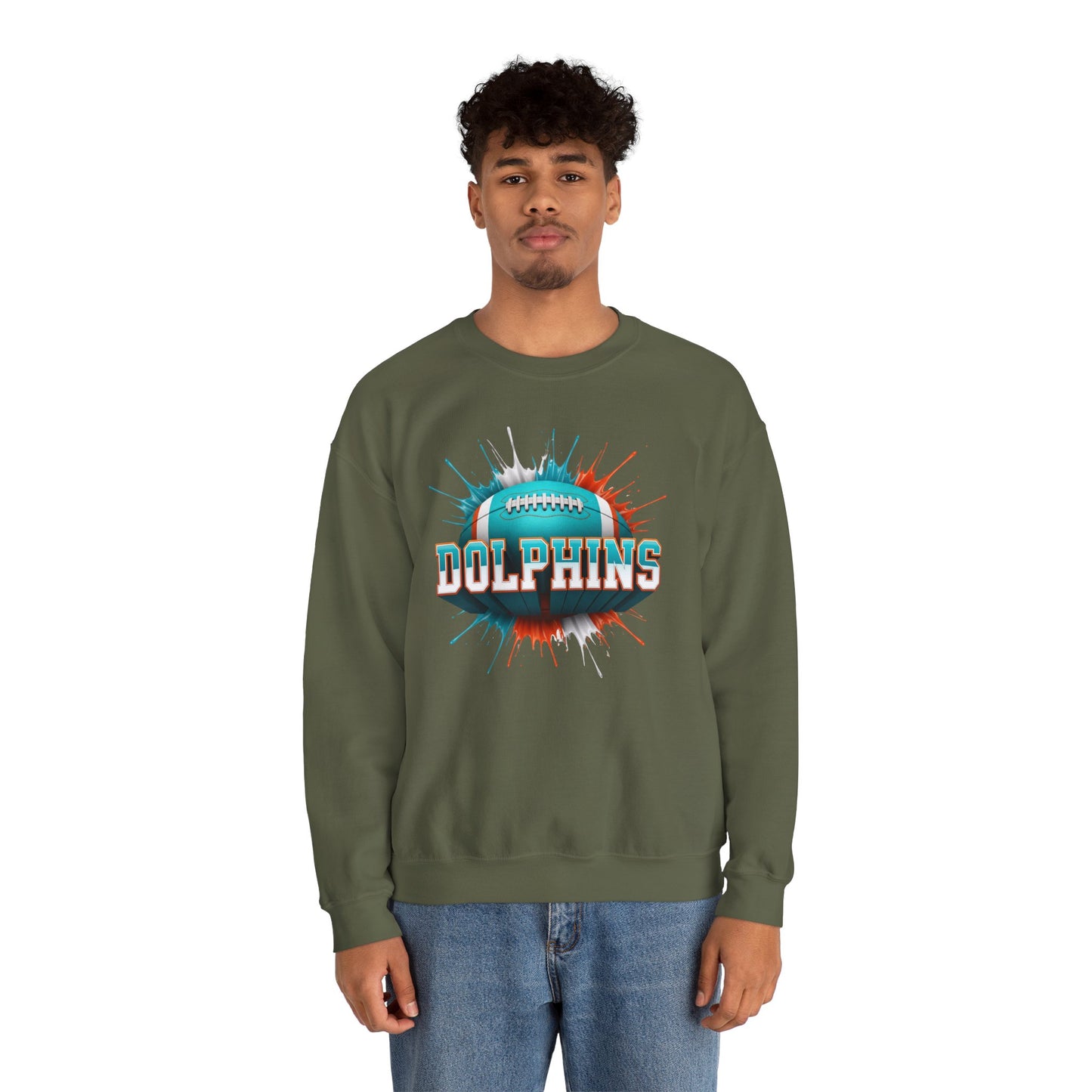 Miami Football Sweatshirt, Miami Team Sweatshirt, Football Gift for Miami Fans, Game Day Sports Fan Football Apparel