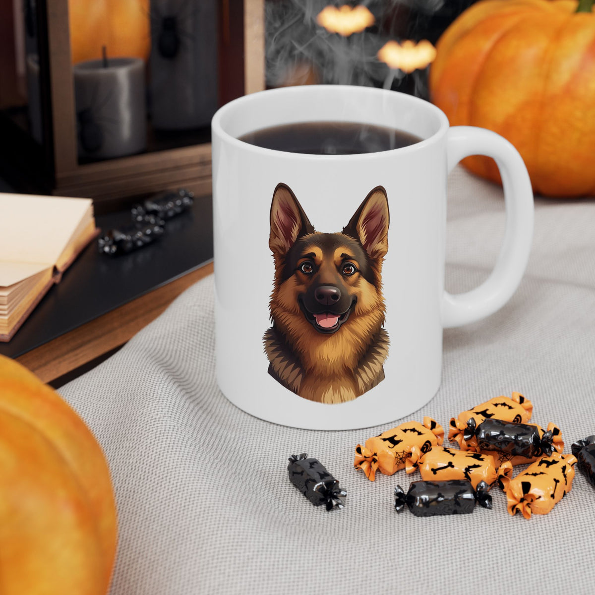 German Shepherd Coffee Mug, Dog Lover Mug, Pet Parent Gift, German Shepherd Mom Dad Cup 11oz or 15oz, Dog Lover Gift