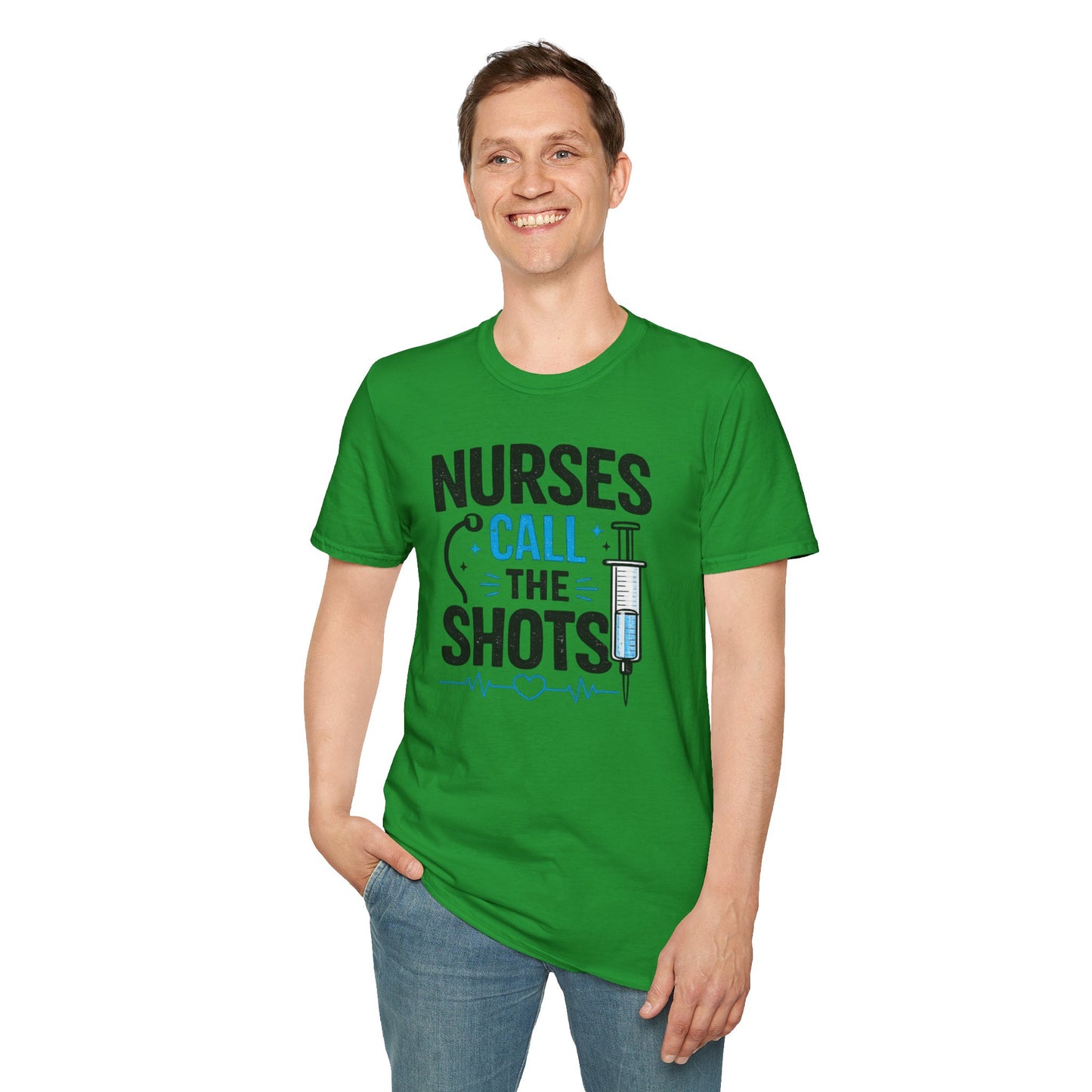 Nurses Call The Shots Shirt Funny Nurse Gift Medical Humor RN CNA Nursing Tee