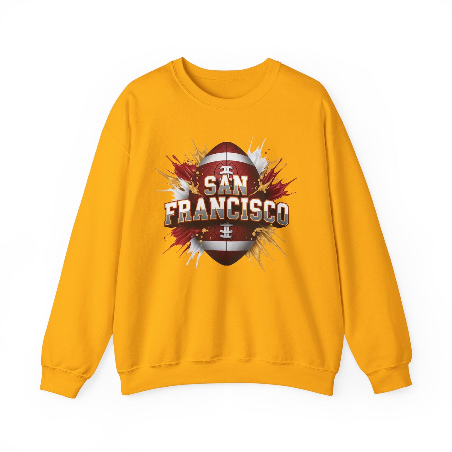 San Francisco Football Sweatshirt, San Francisco Team Sweatshirt, Football Gift for San Fran Fans, Game Day Fan Apparel, Football Fan Gift