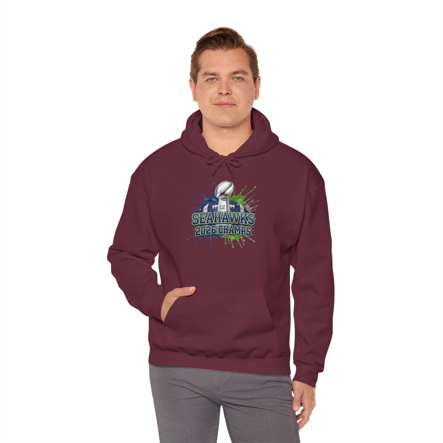 Seahawks 2026 Champions Hoodie – Seahawks Football 12s Fan Hoodie, 2026 football Champs, Football Gift