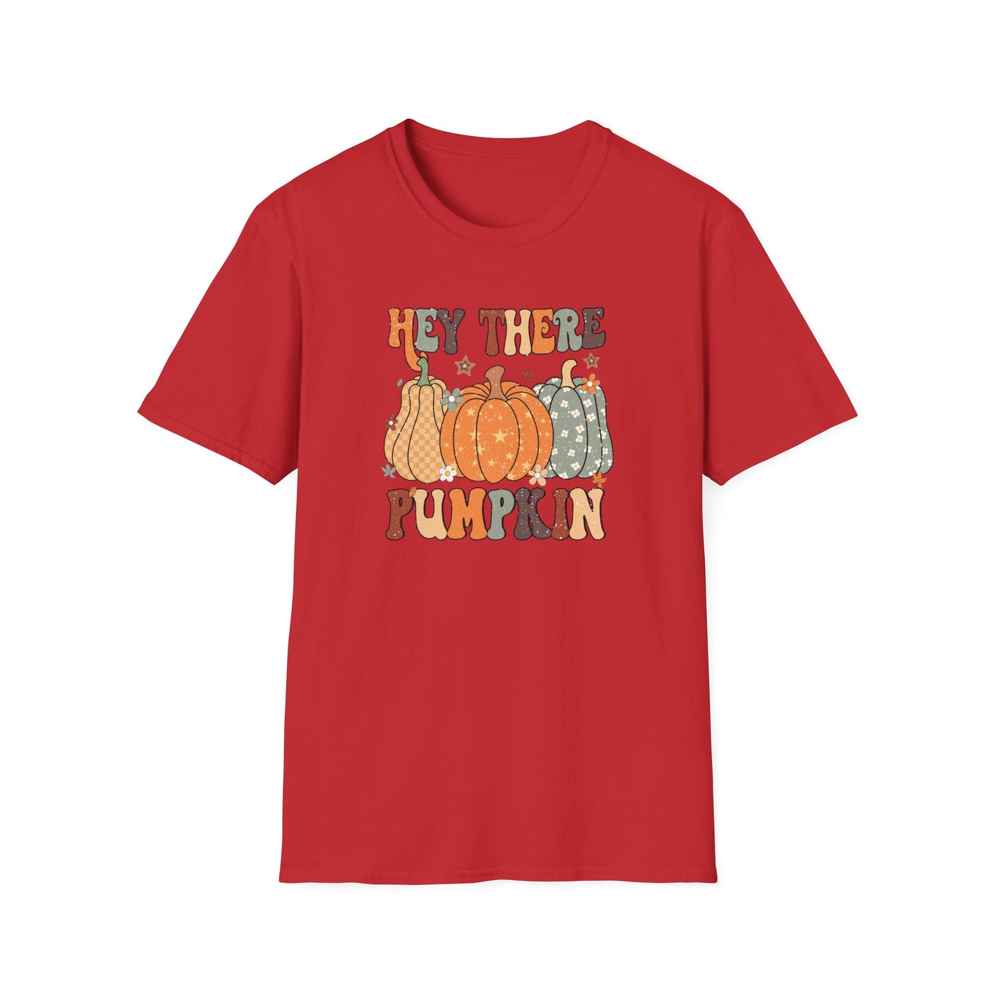 Hey There Pumpkin Fall T-Shirt - Cute Women's Autumn Tee, Thanksgiving Shirt, Pumpkin Thanksgiving Tee, Cozy Fall Tee for Her, Friendsgiving