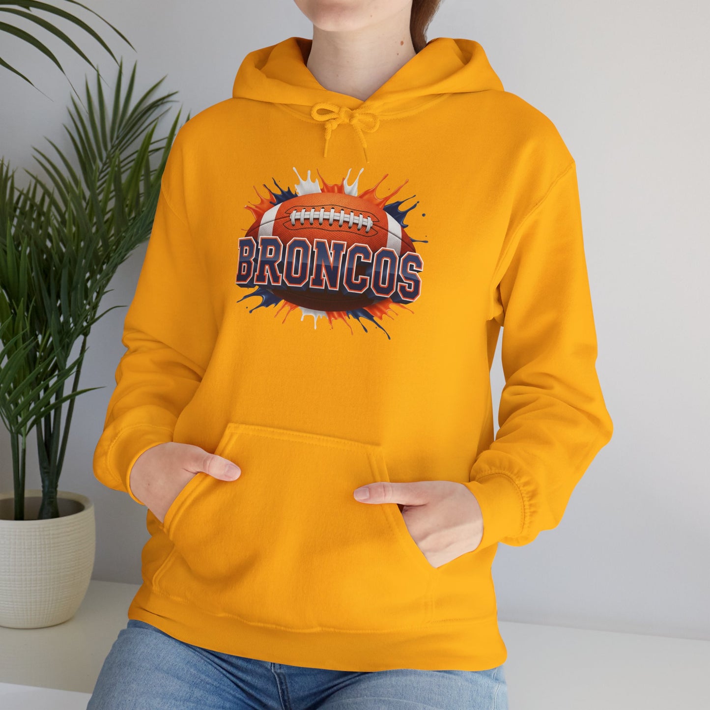 Denver Football Hoodie, Denver Team Hoodie, Football Gift for Denver Fans, Game Day Sports Fan Apparel, Football Fan Gift