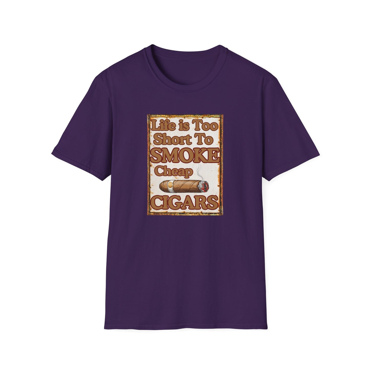 Life is too Short to Smoke Cheap Cigars T-Shirt, BBQ Pool Party Shirt, Fathers Day Gift, Relaxation Leisure, Cigar lover Gift, Grandpa Gift