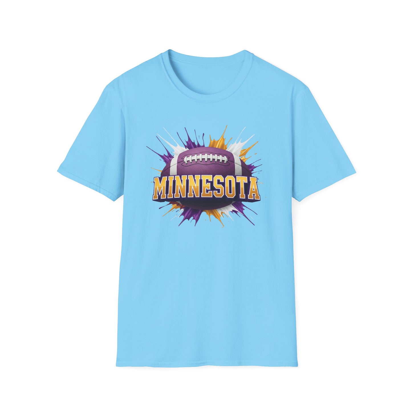 Minnesota Football Unisex T-Shirt, Minnesota Team Tee, Football Gift for Minnesota Fans, Game Day Shirt, Sports Fan Apparel Football Tee