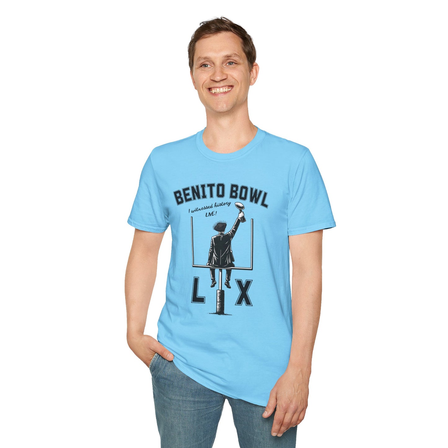 Benito Bowl LX Shirt – Witnessed History Live – Football Graphic Tee, Benito Bowl Shirt, Football Fan Gift, Puerto Rico Heritage Tee, Boricua Pride Gift