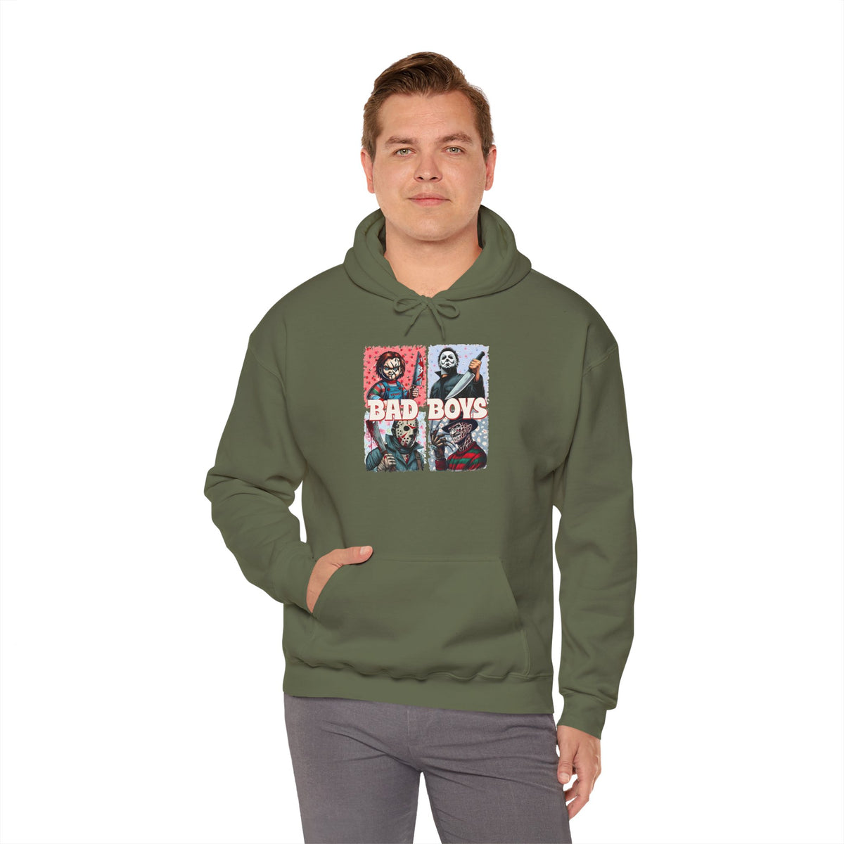 Horror Movie Villains Halloween Bad Boys Unisex Hoodie, Scary Movie Pullover, Horror Movie Sweatshirt, Halloween Costume Hoodie