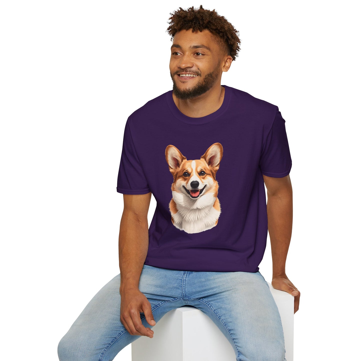 Corgi Dog Portrait Shirt – Corgi Dog Lover Gift, Cute Dog Mom Tee, Dog Dad Shirt, Pet Breed Apparel